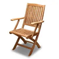 在飛比找蝦皮商城優惠-【BROTHER兄弟牌】印尼柚木扶手折疊椅-可搭配多款木桌-