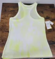 NWT Old Navy Active Women's Small Tank Top Yellow Tie Dye Racerback Go-Dry