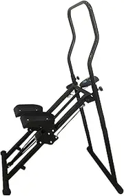 Stair Climber, Foldable Stair Stepper Machine, Full Body Workout Vertical Climber Height Adjustable Stepper with LED Display and Handlebar, Vertical Cardio Exercise Machine for Home and Office Black