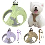 Dog Harness and Leash Set for Small Dogs Cats Pet Supplies Reflective Breathable