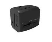 Universal Multi-Function Global Travel Conversion Plug and Socket Power Converter Socket Power Plug Converter-Black