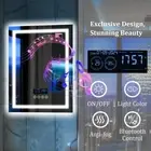LUVODI Bluetooth Vanity Mirror w/ Lights Dual LED Makeup Mirror Anti-Fog Dimming