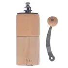 Manual Coffee Grinder Adjustable Coarseness Quiet Portable Wooden Hand Cran DM