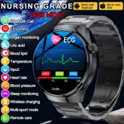 2025 Smart Health Watch: ECG, Blood Oxygen, Lipid & Temperature Monitor
