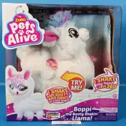 BOPPI the Booty Shakin Llama WHITE Zuru Pets Alive Interactive Dancing Plush Toy