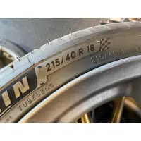 在飛比找蝦皮購物優惠-（含鋁圈）中古胎：米其林ps4  215/40R18,BRZ