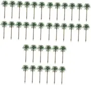 36 Pcs Hainan Coconut Tree DIY Mini Artificial Plants Sand Table Decoration Home Accents Decor Mini Plants Photo Clip Stand Faux Plants Moss Decor Decorations