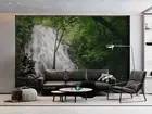 3D Forest Waterfall Landscape Wallpaper Wall Murals Removable Wallpaper 19