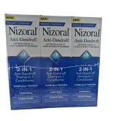 Nizoral Anti-Dandruff 2-In-1 Shampoo + Conditioner 14 fl oz- 3pack!!Exp. 12/26