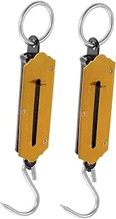 [SUPVOX] 2pcs Hanging Spring Scale Capacity Portable Hook Weighing Tool for Travel and Home Use Lightweight Design Readings for Luggage Vegetables and Fishing