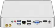 Industrial Fanless Computer Core i5-7300U, Fan Mini PC Windows or Linux Ubuntu, 1000Mbs LAN,HD VGA, 8xUSB, Auto Power On, Industrial Mini PC，8GB RAM 128GB SSD
