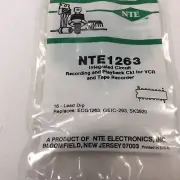 (1) NTE NTE1263 Integrated Circuit Record/Playback Circuit for VCR