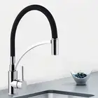ACA Brass Kitchen Sink Pull Down Mixer Tap Swivel Rubber Spout Basin Faucet