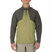 5.11 Men's Thunderbolt 1/2 Zip Underbrush Color Green Underbrush Large NEW W TAG