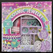 Sparkling Cosmic Jewelry DIY Kit Includes Glow In Dark Beads Design Bracelets