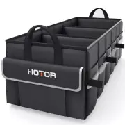 HOTOR Foldable Trunk Organizer - SUV Sedan & Van Sturdy Base Panel for Car Ac...