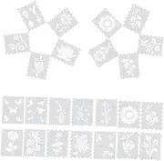 EXAOMBLE 25Pcs Decorative Drawing Stencils for DIY Painting Reusable Templates for Crafting More for Creative Art Projects