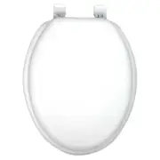Elongated Soft Toilet Seat White Closed Front for Standard Toilets NEW