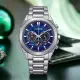 【CITIZEN 星辰】Chronograph 光動能計時腕錶-藍色 41mm 腕錶 藍色 男錶 手錶 母親節 禮物(CA4590-81L)