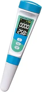 Salinity Meter for Aquarium - Tds & Ec Temperature Meter Salinity Testing Kit,Multifunctional 4 in 1 Salt Testers, Portable Testing Tool for Swimming Pool, Fish