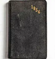 1956 Leather Pocket Planner & Calendar Geiger Of Lewiston Maine NEW UNMARKED