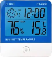 Room Thermometer Indoor - Adjustable Digital Hygrometer Thermometer | Portable Digital Thermometer | minii Ambient Hygrometer with Large LCD Display and Eye Protection for Indoor and Outdoor