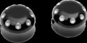 Covington Dimpled Front Axle Cap Gloss Black Pair Softail Deuce 01-06