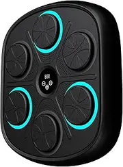 linzezon Music Boxing Machine,Bluetooth Boxing Target with LED Lights,Wall Mounted Workout Machine for Kids/Adults Fitness and Fun