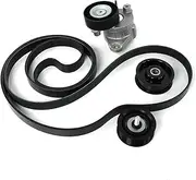 Belt Tensioner Pulley Tensioner Pulley Kit A2722000270 Fit for Mercedes C300 C350 E350 E550 Engine Drive Belt Tensioner Assembly Parts Chain Tensioner Cap