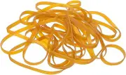 uxcell 78Pcs Rubber Bands, 11.81 x 0.24 Inch Elastic Stretchable Rubber Bands Home Office Supplies for File Folders Little Boxes Securing Trash Can, Yellow