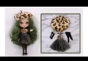 Blythe doll Jointed Body Green hair 4 eye colors with pull string Clothes