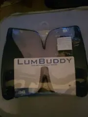 Contour Back Pillow for Lumbar Support | Lumbuddy for Back Pain Cool Flex -Blue