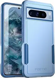 Poetic Neon Series Case Compatible with Google Pixel 8 Pro 5G 6.7 inch, Dual Layer Heavy Duty Tough Rugged Light Weight Slim Shockproof Protective Cover Case, Sky Blue