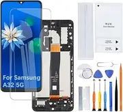 H&LYCYJ Display Screen for Samsung Galaxy A32 5G TFT A326B A326B/DS A326BR/DS LCD Screen Replacement Assembly Kit with Frame