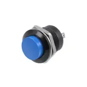 3Pcs,16mm Blue Momentary Push Button Switch Round Raised Button SPST NO