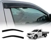OAD4X4 Weathershields Compatible with Mazda BT50 BT-50 Single Cab 2011-2020, Weather Shields Window Visors Wind Deflectors Sun Rain Guard 2PCS Set