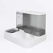 2 in 1 Pet Automatic Food and Water Dispenser, Cat Feeder, Dog Feeder,Pet Water Dispenser,Pet Automatic Feeder, Pets Auto Feeder (Grey)
