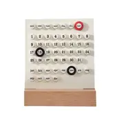 Handmade DIY Calendar with Acrylic Display and Wooden Stand
