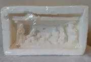 Vintage Soap Stone Nativity Scene Made In Italy 8 x 4 x 2.5 Beautiful Piece S