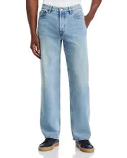 Frame Relaxed Fit Straight Leg Jeans in Momentum Blue