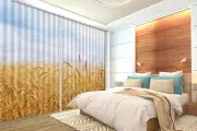 3D Sky field 3 Blockout Photo Curtain Printing Curtains Drapes Fabric Window AU