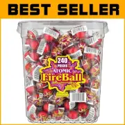 Fiery Atomic Fireballs - 240 Pieces of Bold Cinnamon Flavor, Perfect for Sharing