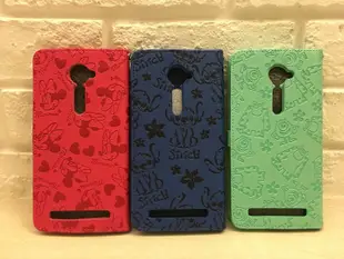 Asus華碩Zenfone2(5吋）迪士尼正版米妮、史迪奇、毛怪造型鐵扣手機殼、手機皮套、手機皮套（現貨第二件半價）