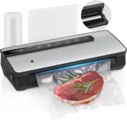 Vacuum Sealer for Food - 90Kpa Vacuum Sealer Machine with Bags Storage and Built