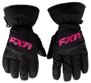 FXR Octane Youth Snow Gloves Black/Fuchsia