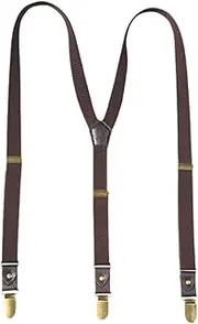 [Tadill] Suspenders for Men Belt Loops Elastic Straps for Formal Events Chorus Tuxedo