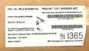 Newport Brass 3-8702BP/26 Trim Kit Tub/Shower Set Series Blayne Polished Cr (HM)