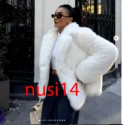 ZARA NEW WOMAN FW24 BNWT FAUX FUR JACKET ZW COLLECTION ECRU S,M,L 4360/246