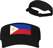[Generic] National Emblem of Philippines Sun Visor Hats Filipino Sunscreen Visor Cap for Sport Beach Tennis Golf Running Hiking