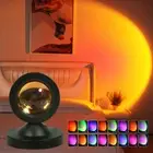Sunset Light Lamp With Remote Control Lampu Rgb Usb Powered Projector Night
